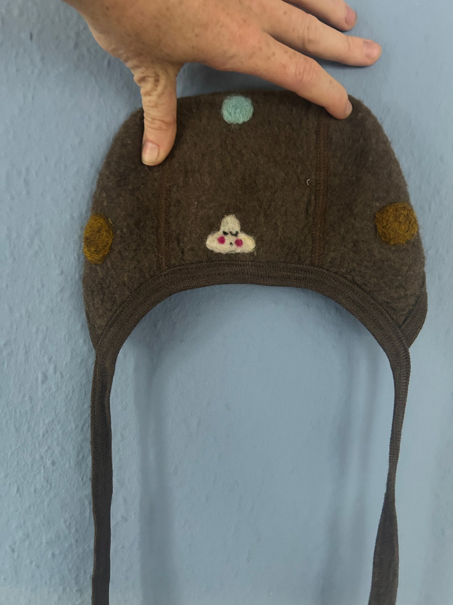 Baby Wollmutze für neugeboren Upcycling