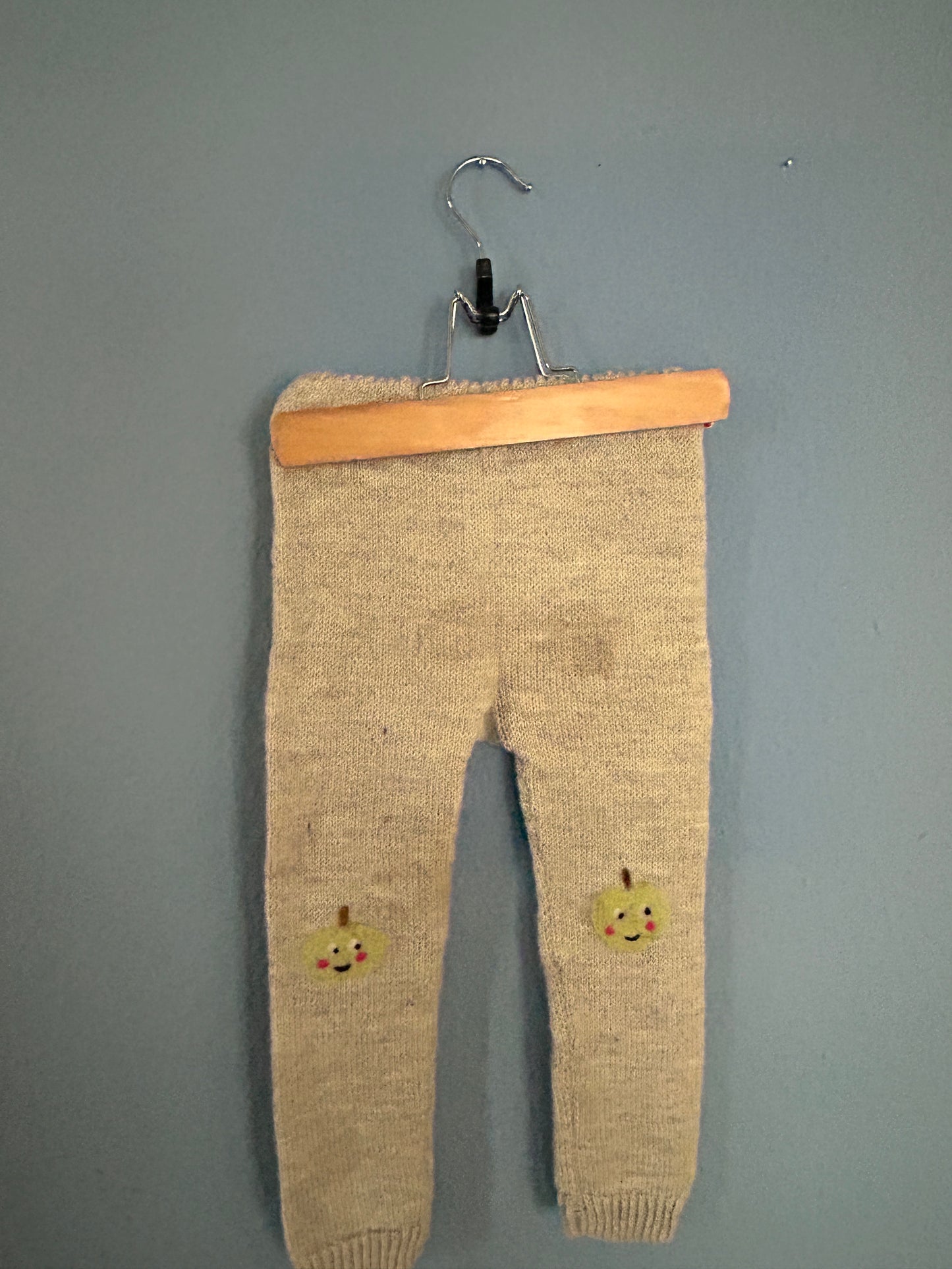 Apfel wolle set Hose und Pullover Upcycling