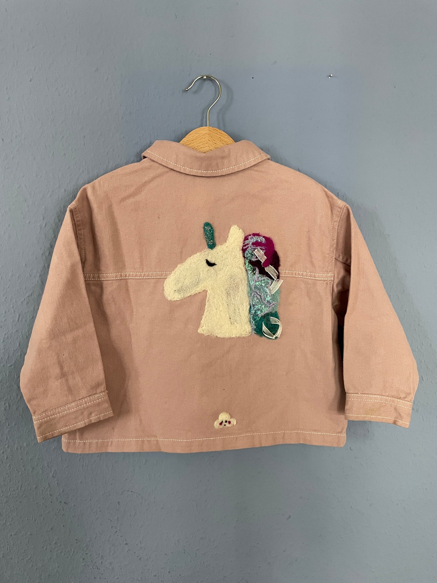 Einhorn Jacke Upcycling