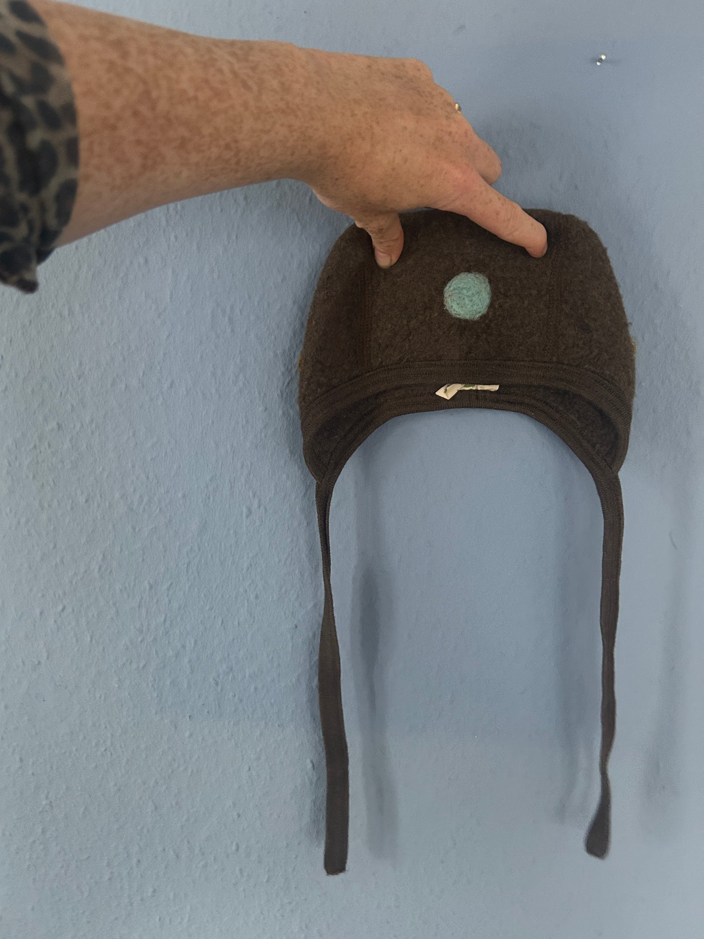 Baby Wollmutze für neugeboren Upcycling
