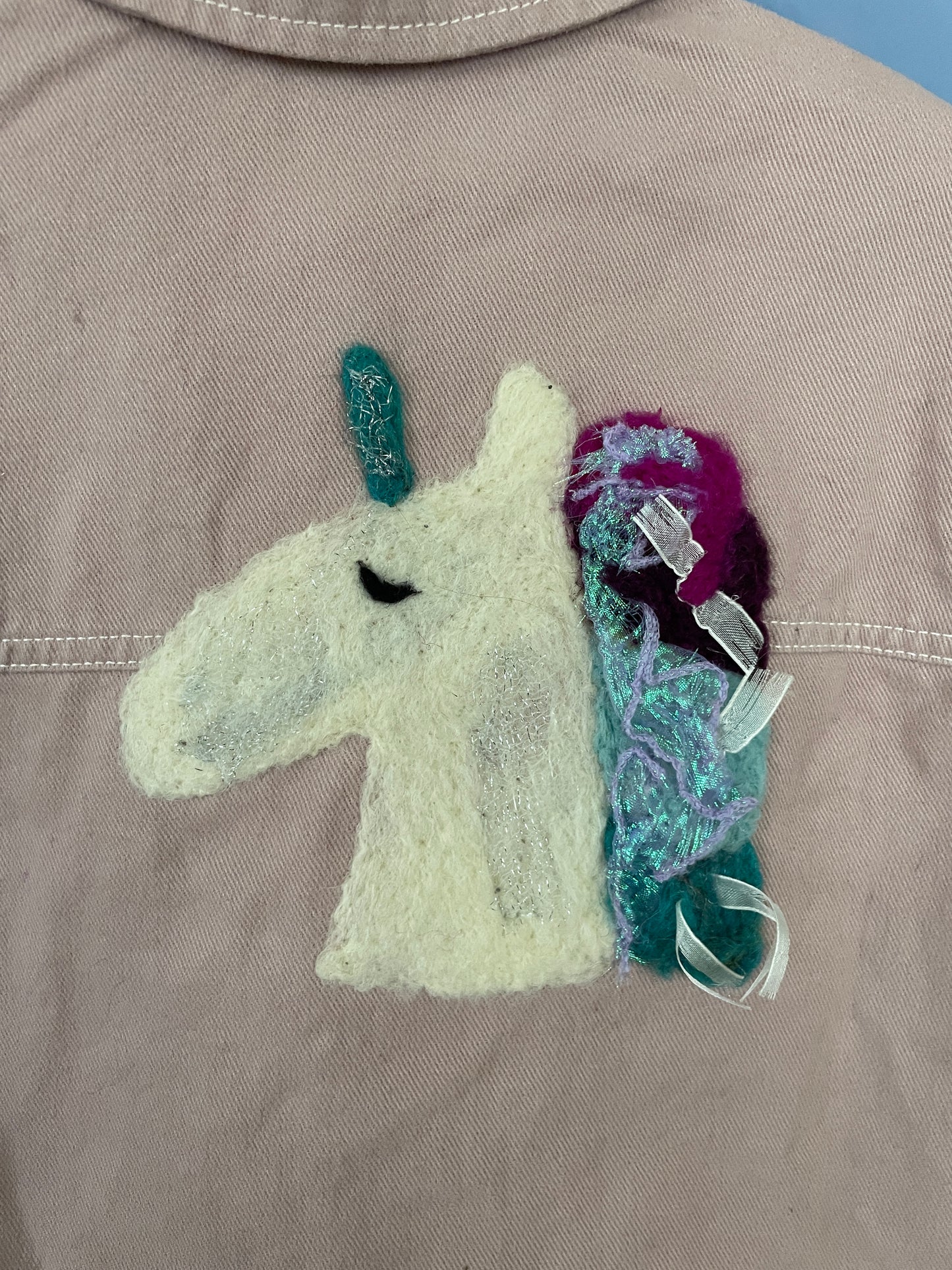 Einhorn Jacke Upcycling