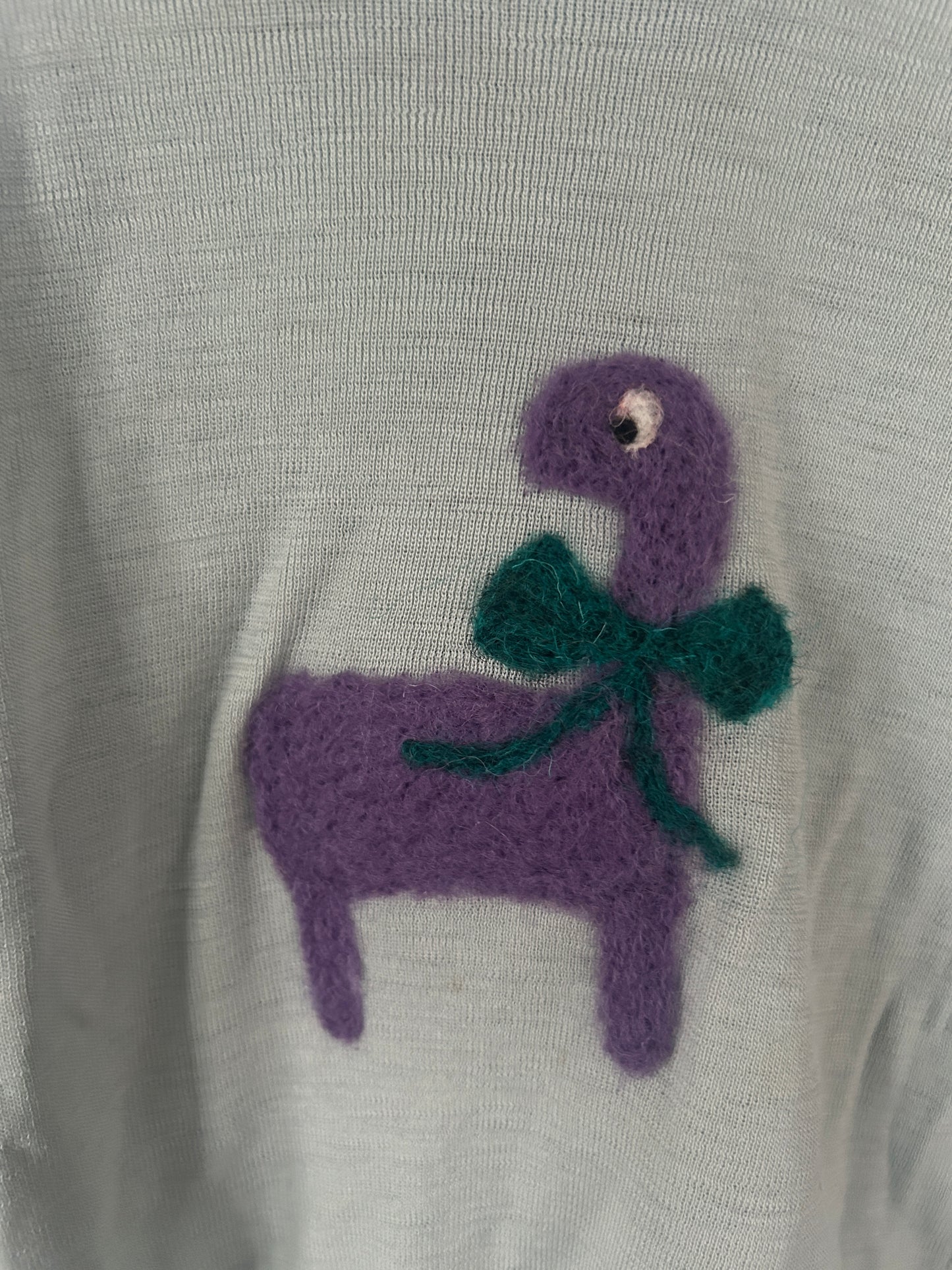 Dino Unterhemd Wolle Upcycling