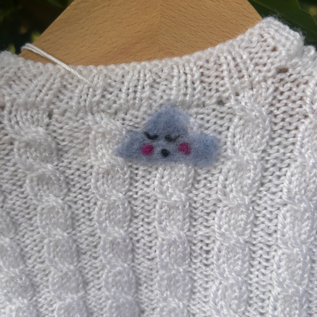 Weihnachtbaum pullover Wolle Upcycling