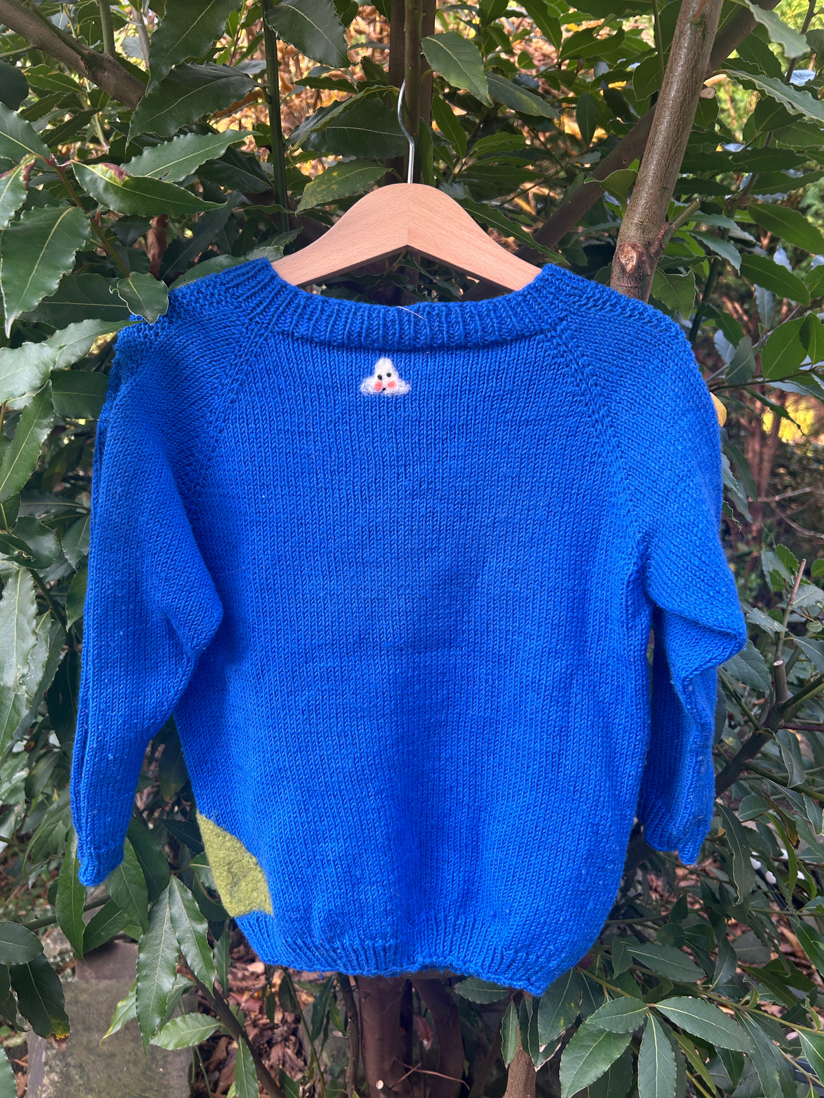 Weihnachtdino pullover Wolle Upcycling