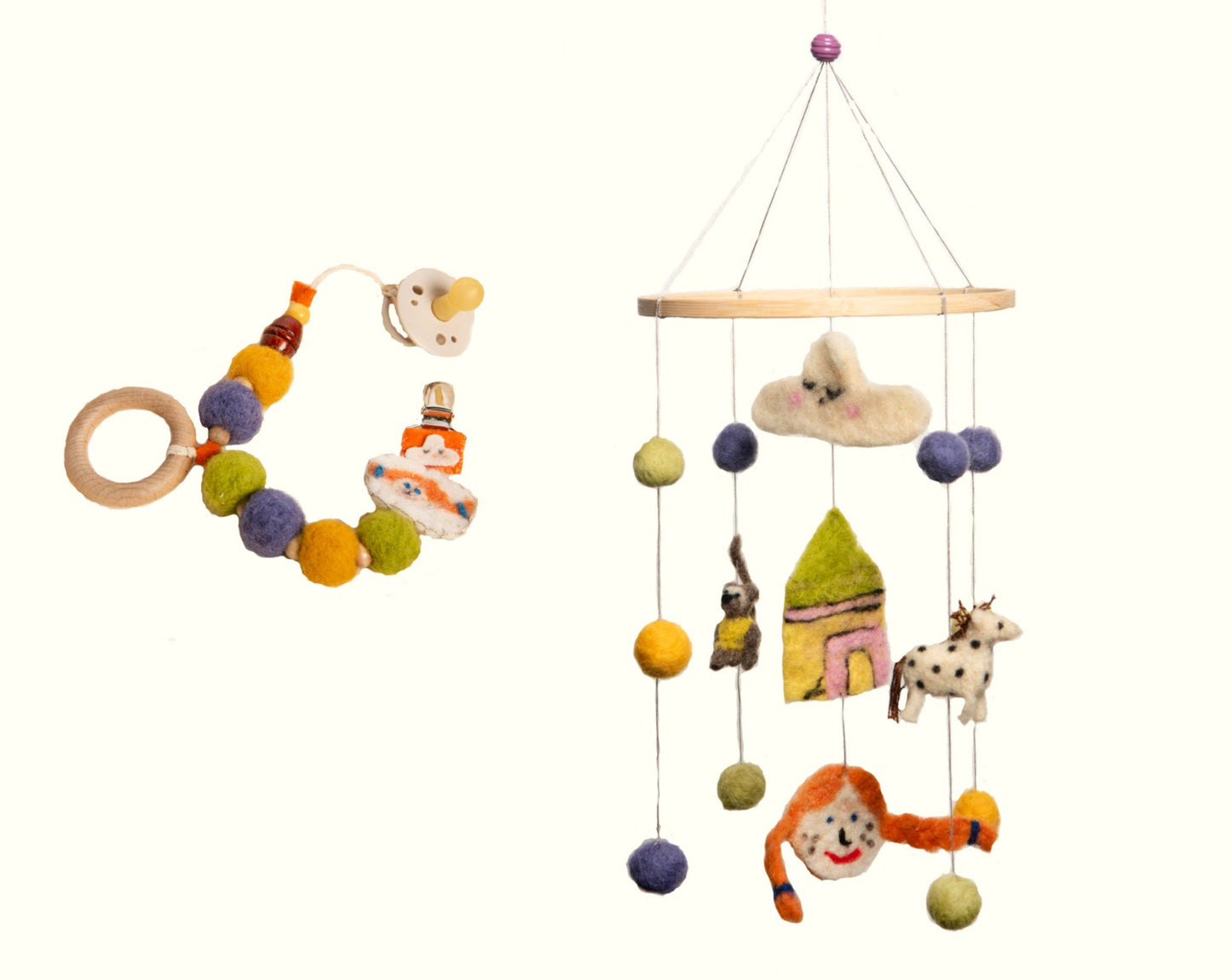 Child Power - Mobile und Spielzeugkette Set aus Filz