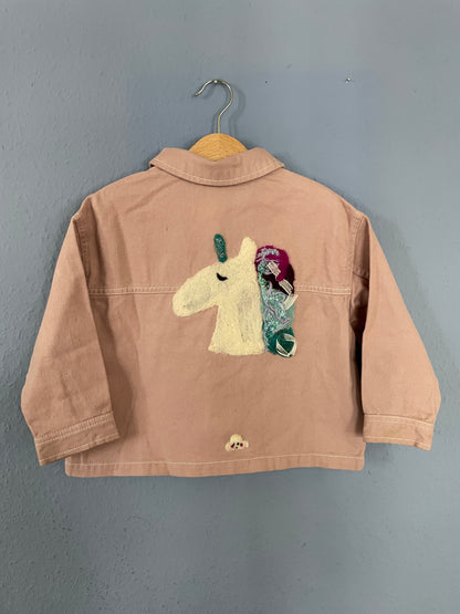Einhorn Jacke Upcycling