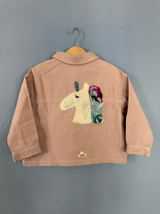 Einhorn Jacke Upcycling