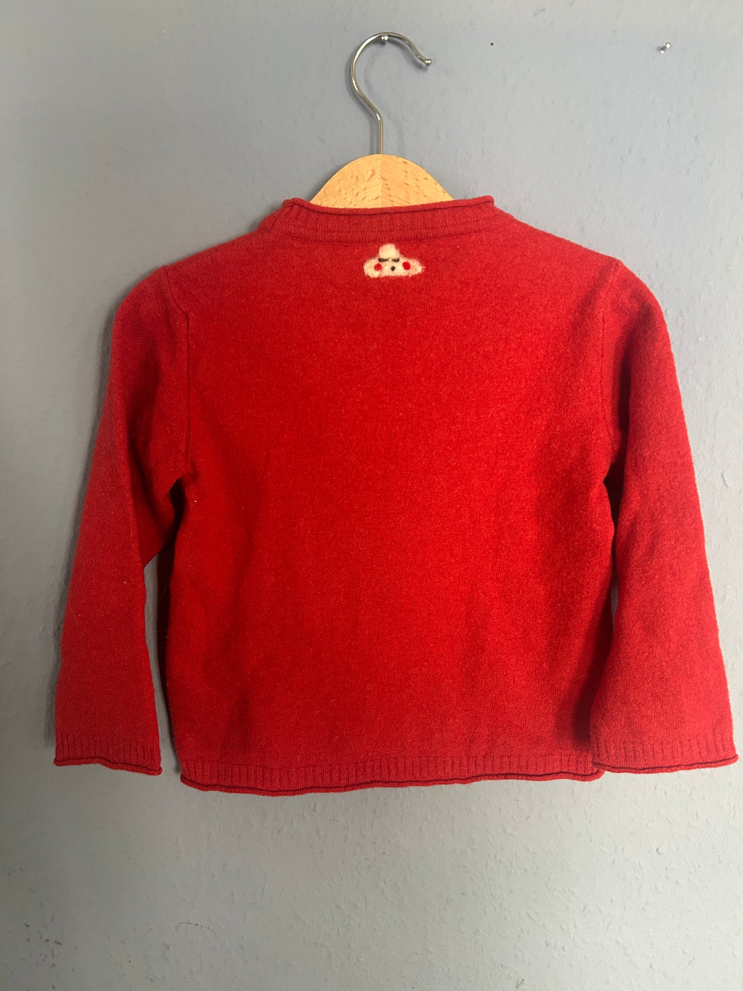 Pilz Wolle Pullover Upcycling