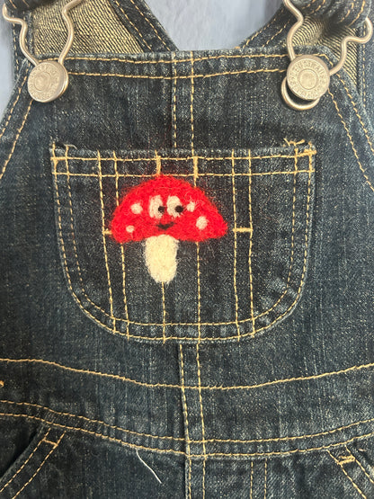 Pilz Latzhose Jeans Upcycling
