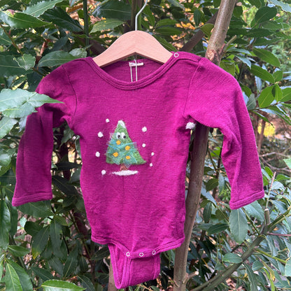 Weihnachtbaum Body  Wolle Upcycling