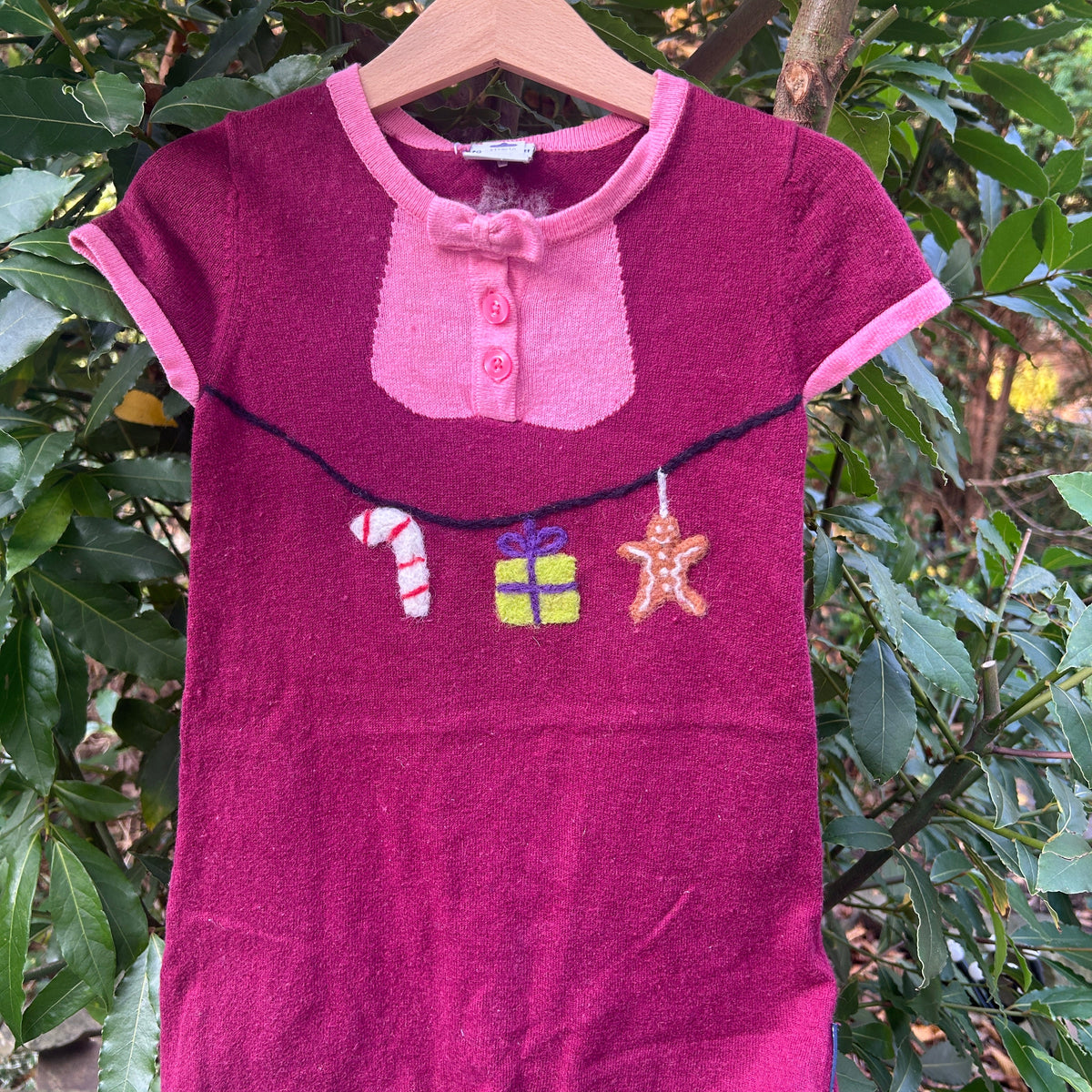 Weihnachts Kleid Wolle Upcycling