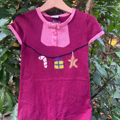 Weihnachts Kleid Wolle Upcycling