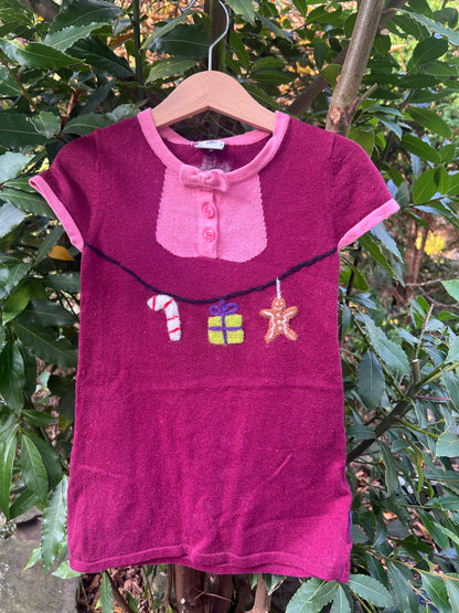 Weihnachts Kleid Wolle Upcycling