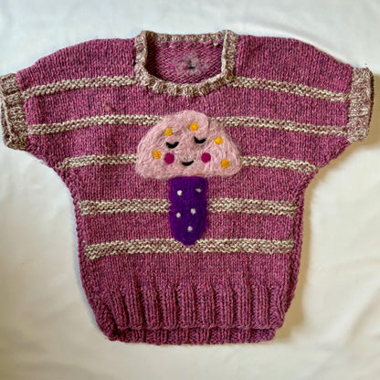 Repair -  Pilz Sweater Weste - Pink - Größe 110 - Ettmoln