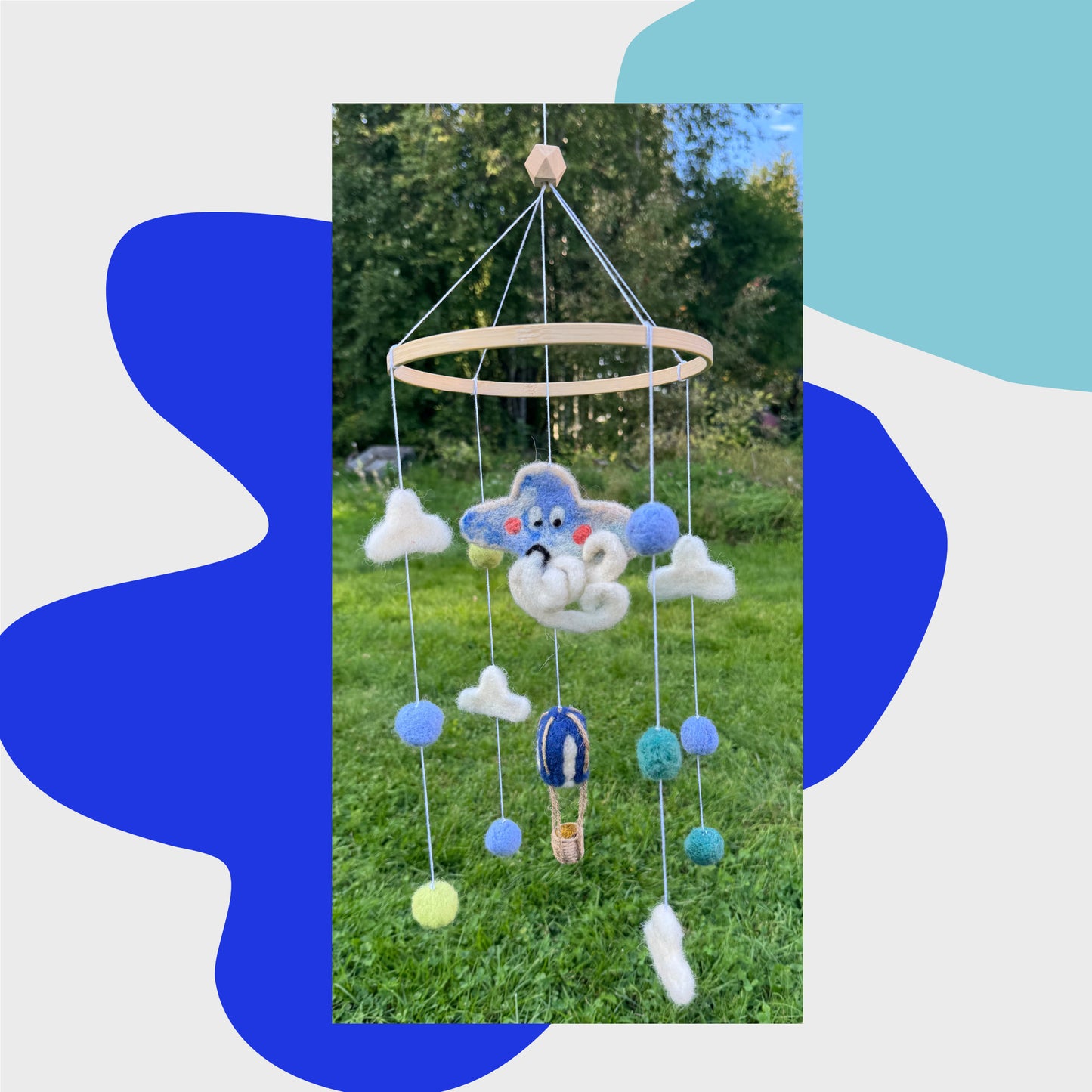 Wind - Mobile aus Filz