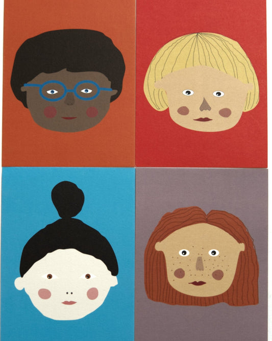 Friends Postkarten 4er Set - Eigene Illustration