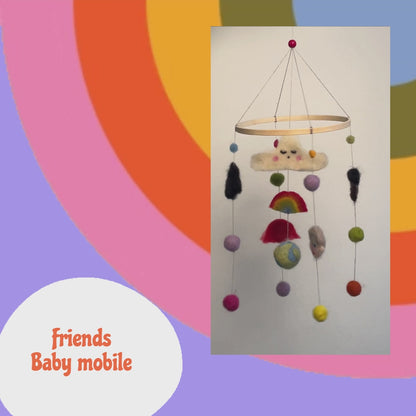 Friends - Mobile und Spielzeugkette Set aus Filz