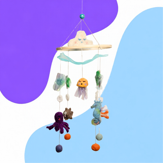 Underwater world - mobile made of felt